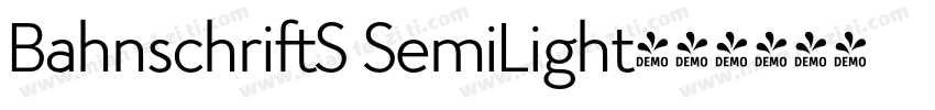 BahnschriftS SemiLight字体转换